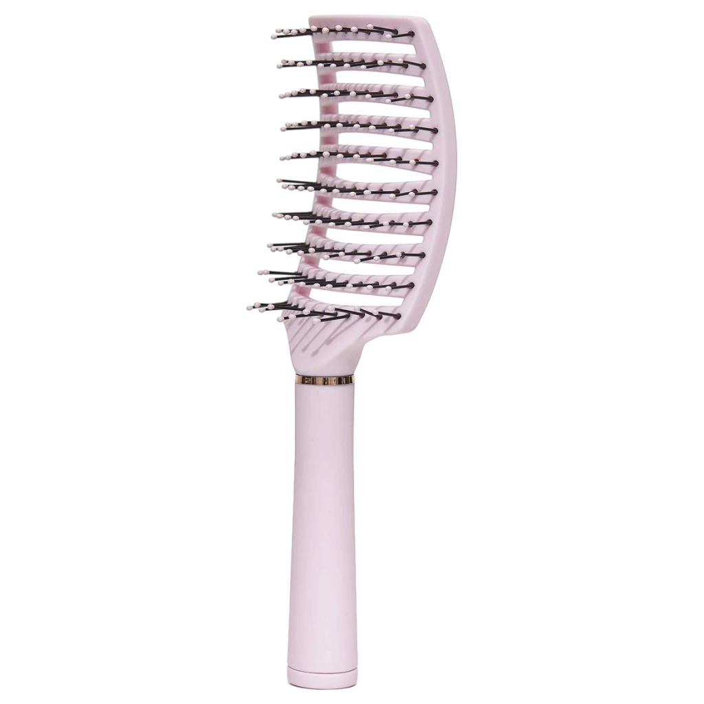 6976628017710.webp Flexible Entwirrbürste aus Kunststoff für alle Haartypen (Rosa)