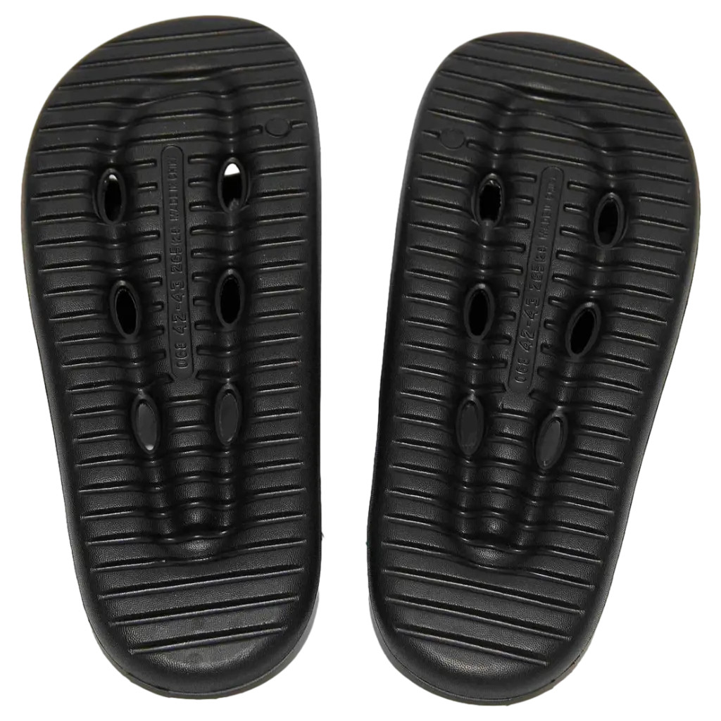 6977084553897_1.webp Badezimmer Slipper aus EVA mit rutschfester Sohle, Größe 44-45 (Schwarz)