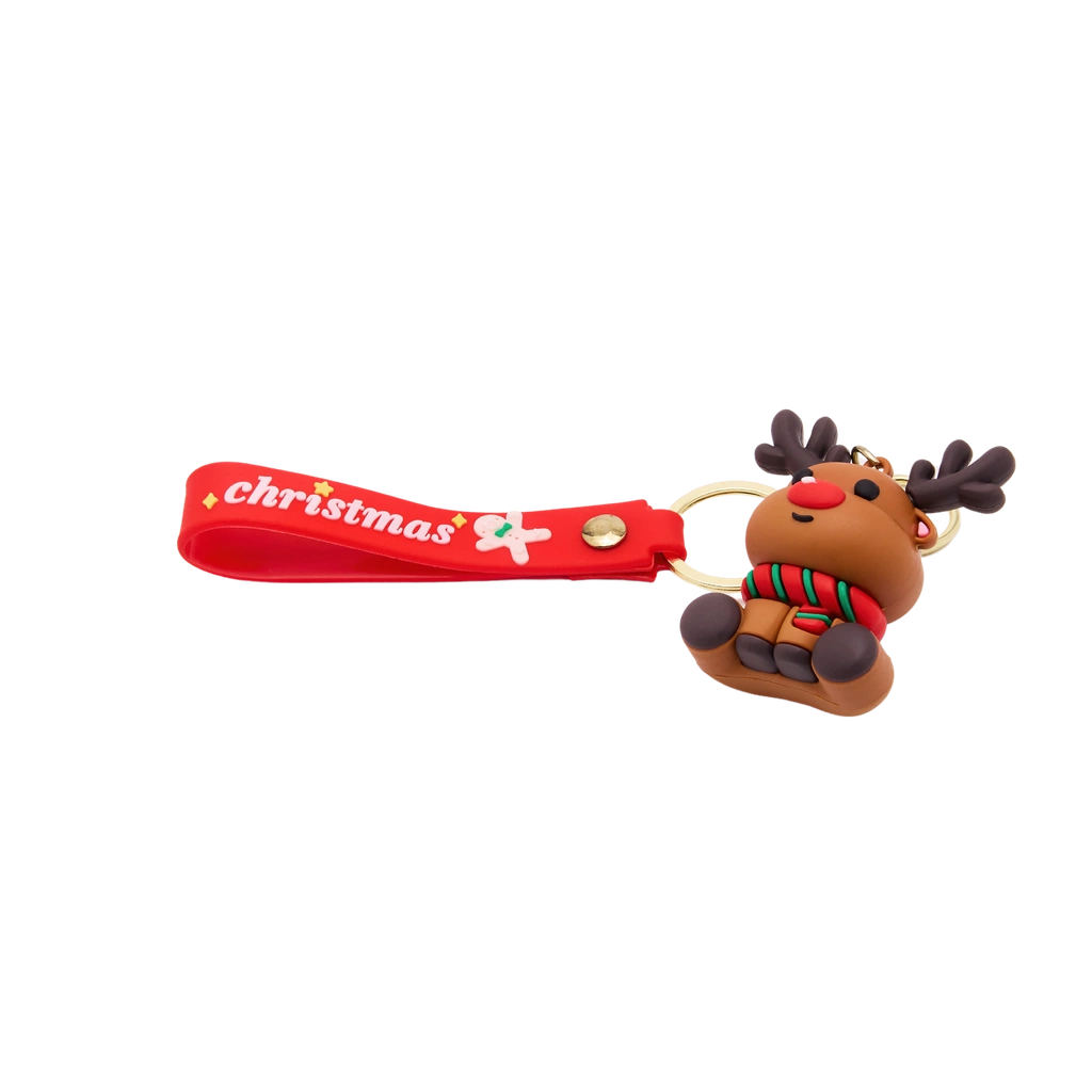 6977321142327_1.webp Schlüsselanhänger aus PVC mit Rentier-Design (Mehrfarbig)