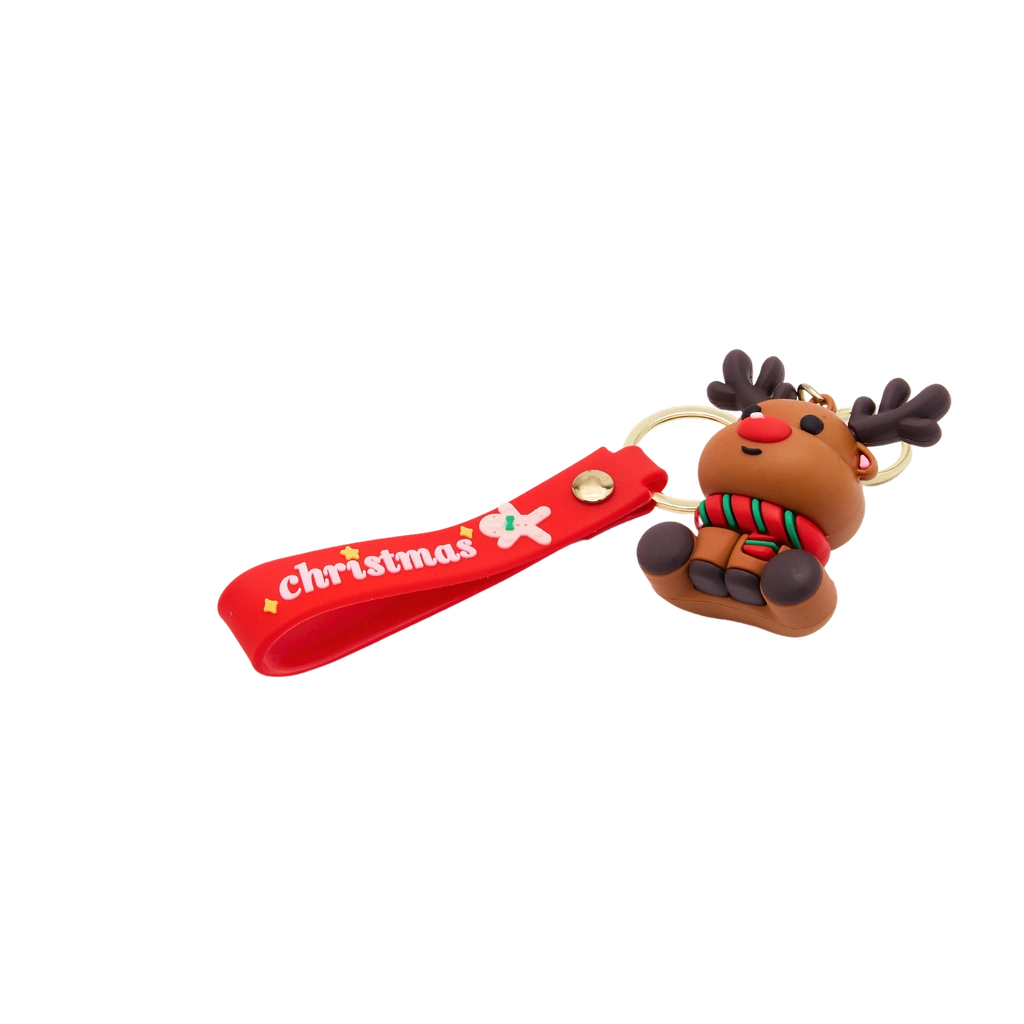 6977321142327_2.webp Schlüsselanhänger aus PVC mit Rentier-Design (Mehrfarbig)