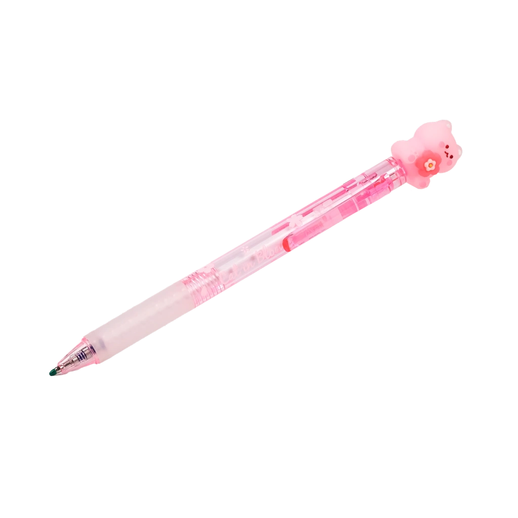 6977523130382_1.webp Radierbarer Gelstift mit Kitten- und Kirschblüten-Design (Rosa)