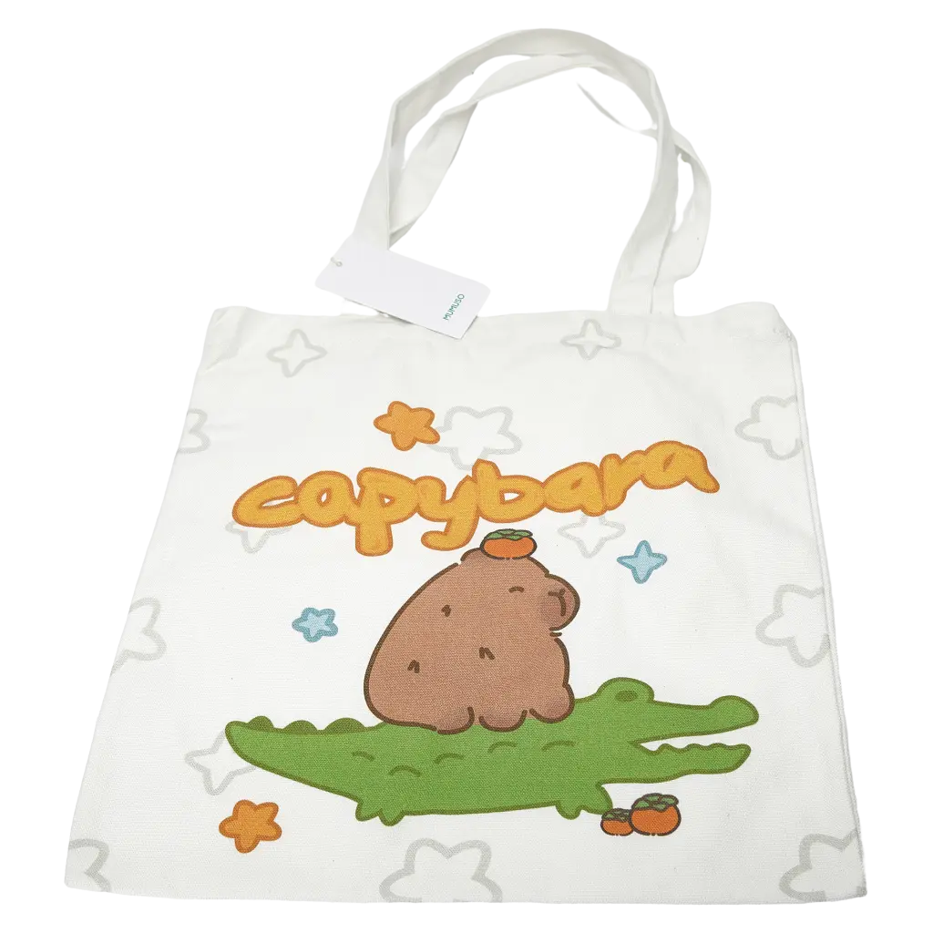 6977523133833.webp Canvas Tragetasche (Entspannte Capybara)