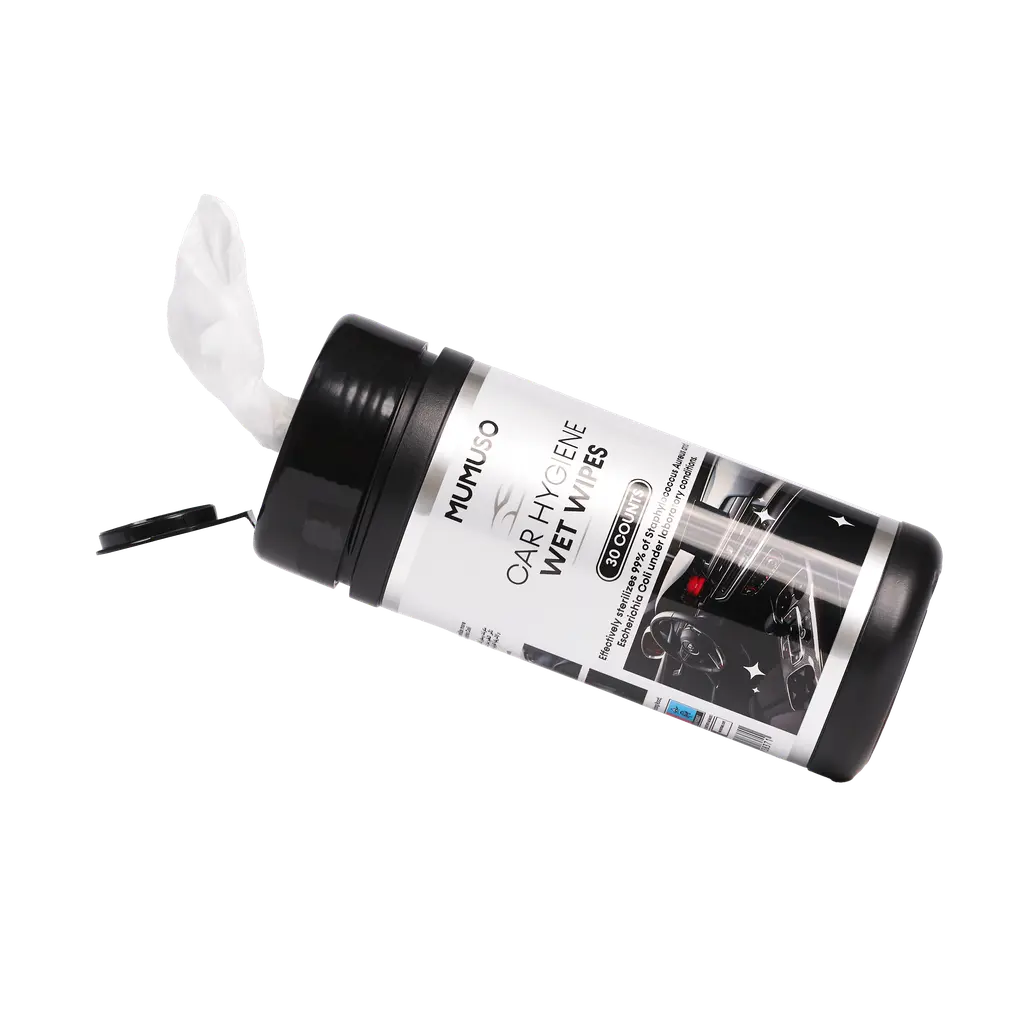 6977523138371_2.webp Feuchte Vliesstoff-Reinigungstücher für das Auto, 165 g (Weiß)