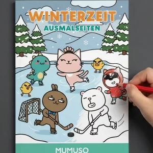 Kostenloses Ausmalbuch zum Download 10 kreative Winter Motive zum Ausdrucken