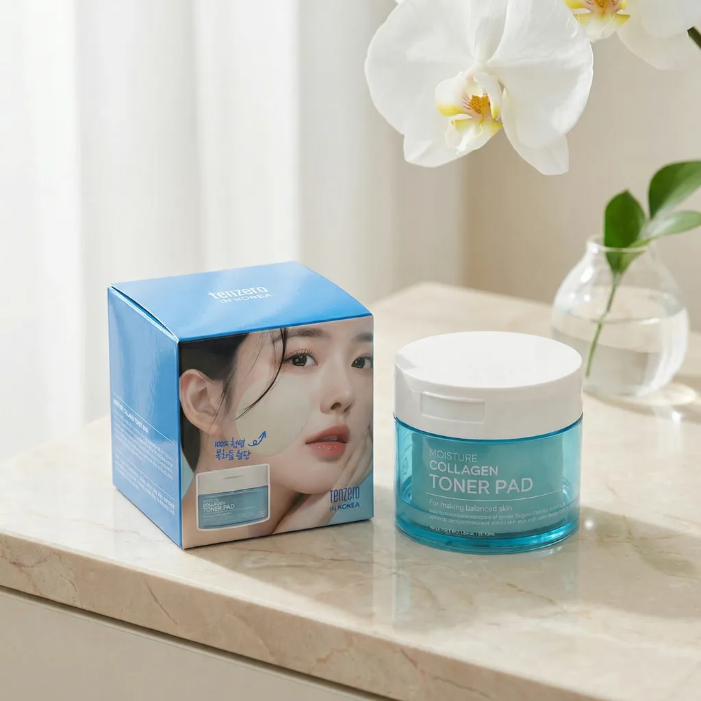 8809628886179.webp Moisture Collagen Toner Pad, 70pcs,TENZERO