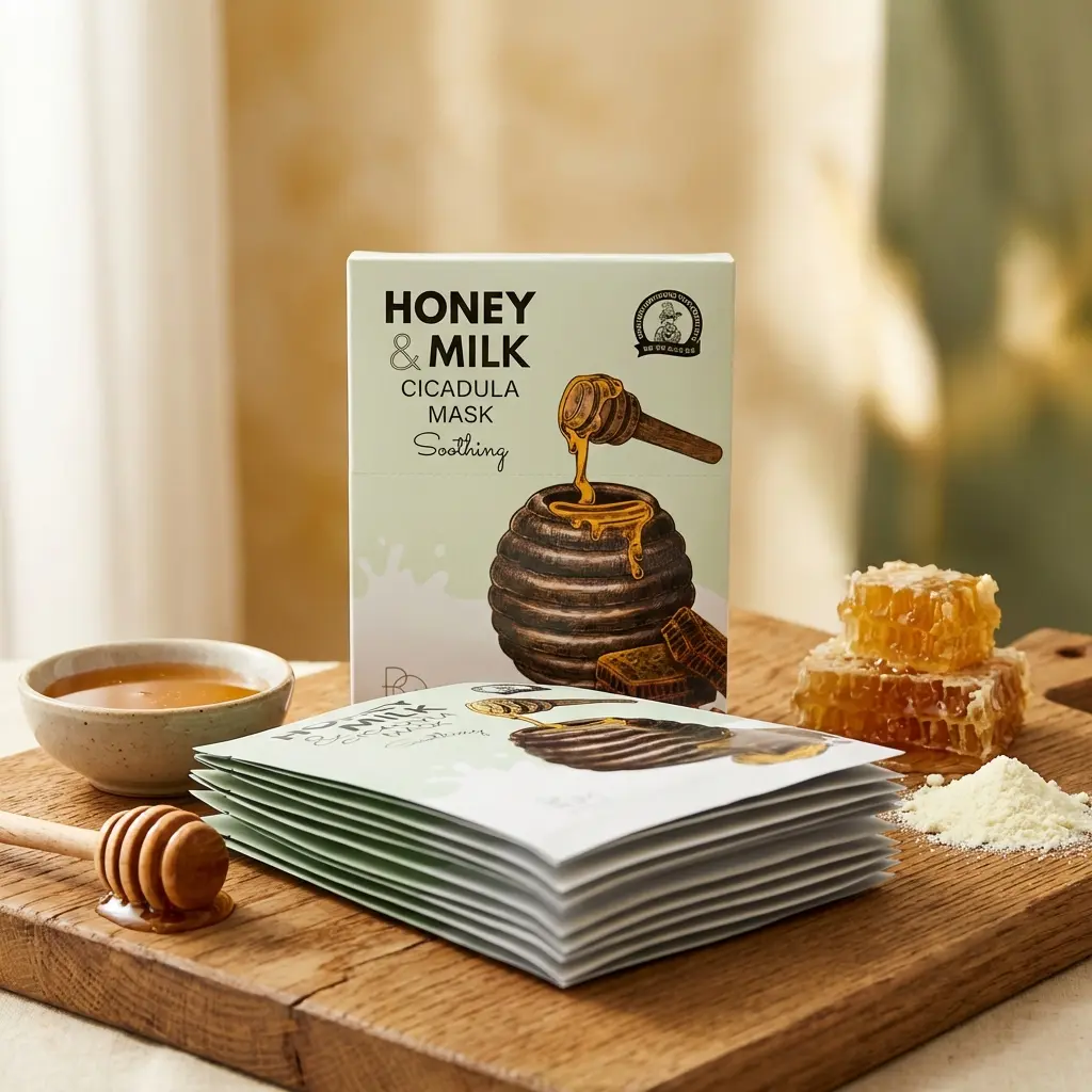 8809721243183.webp B.O.M Honey Milk Cicada hydrating mask